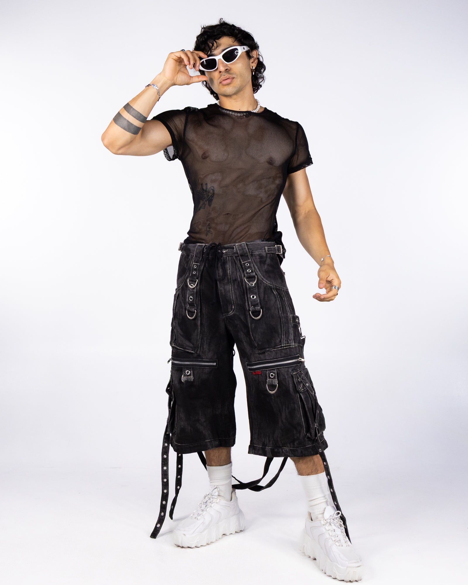 Tripp NYC Black Space Out Pants with Adjustable Features – Rave
