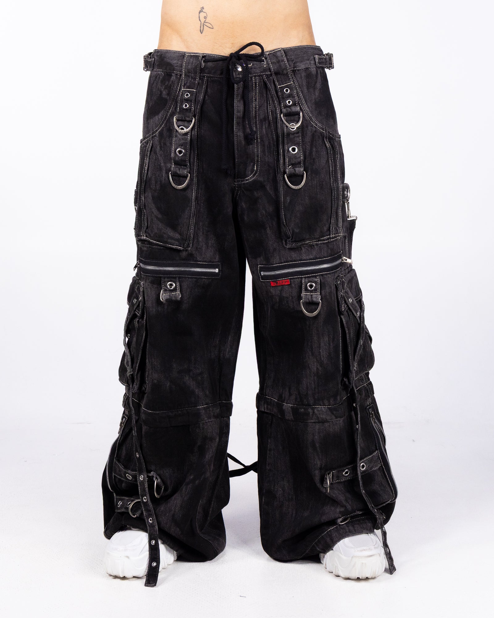 Tripp NYC Black Space Out Pants with Adjustable Features – Rave