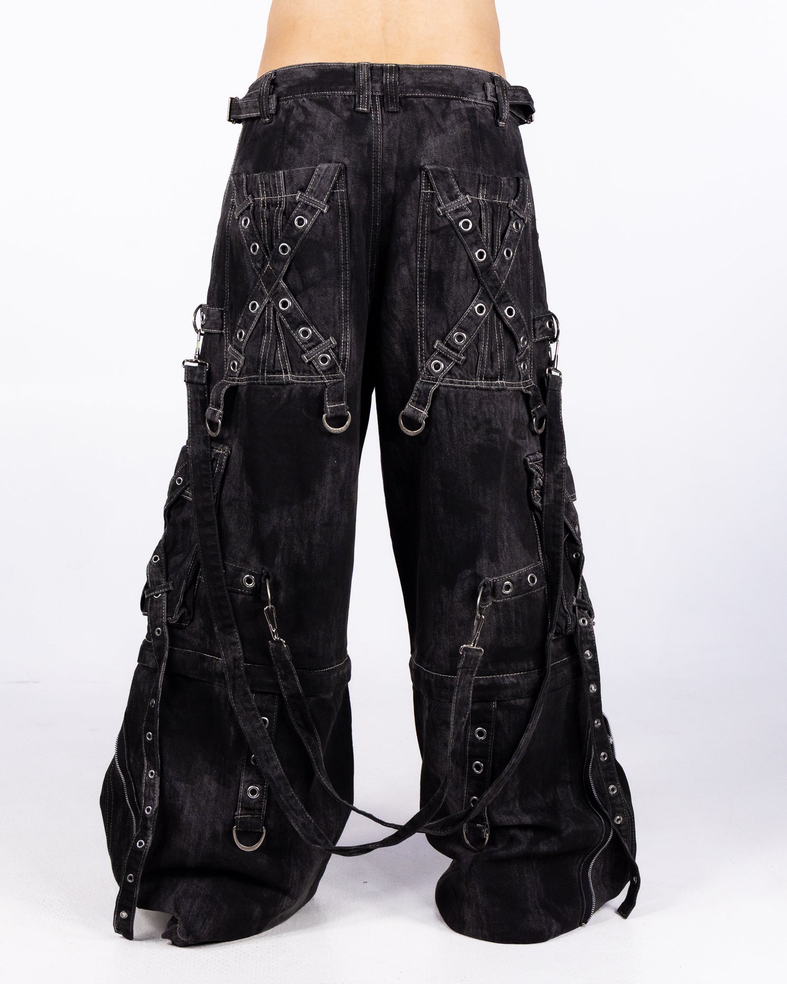 Tripp NYC Black Space Out Pants with Adjustable Features – Rave