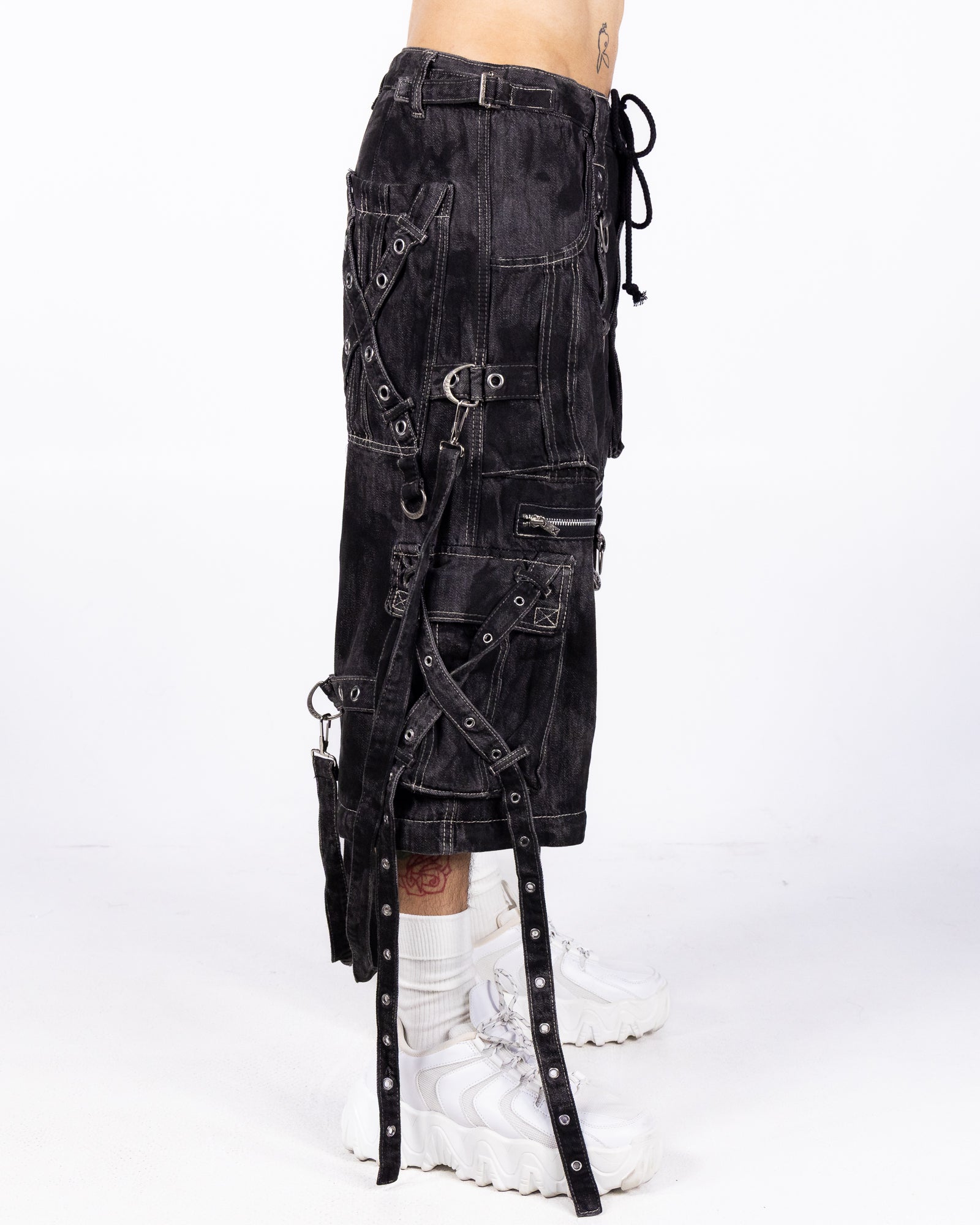 TrippNYC  aya Tripp NYC Black Space Out Pants with Adjustable Features – Rave