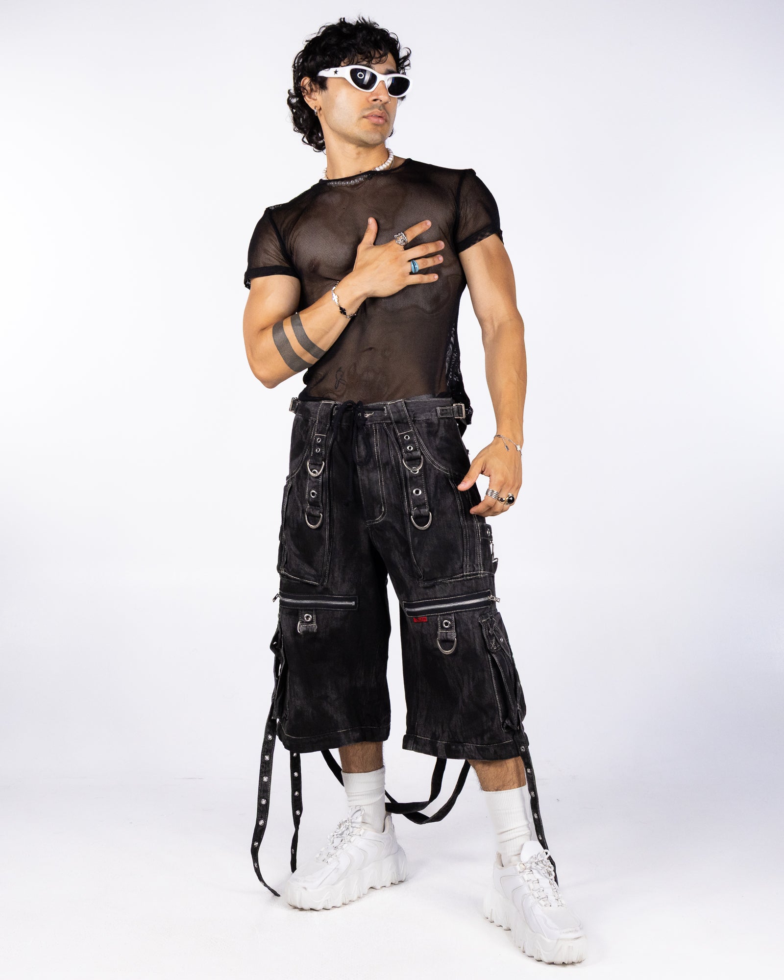 Tripp NYC Black Space Out Pants with Adjustable Features – Rave