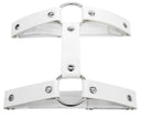 1pc Miss Behaved Dual-Strap Faux Leather O-Ring Leg Garter - Rave Wonderland