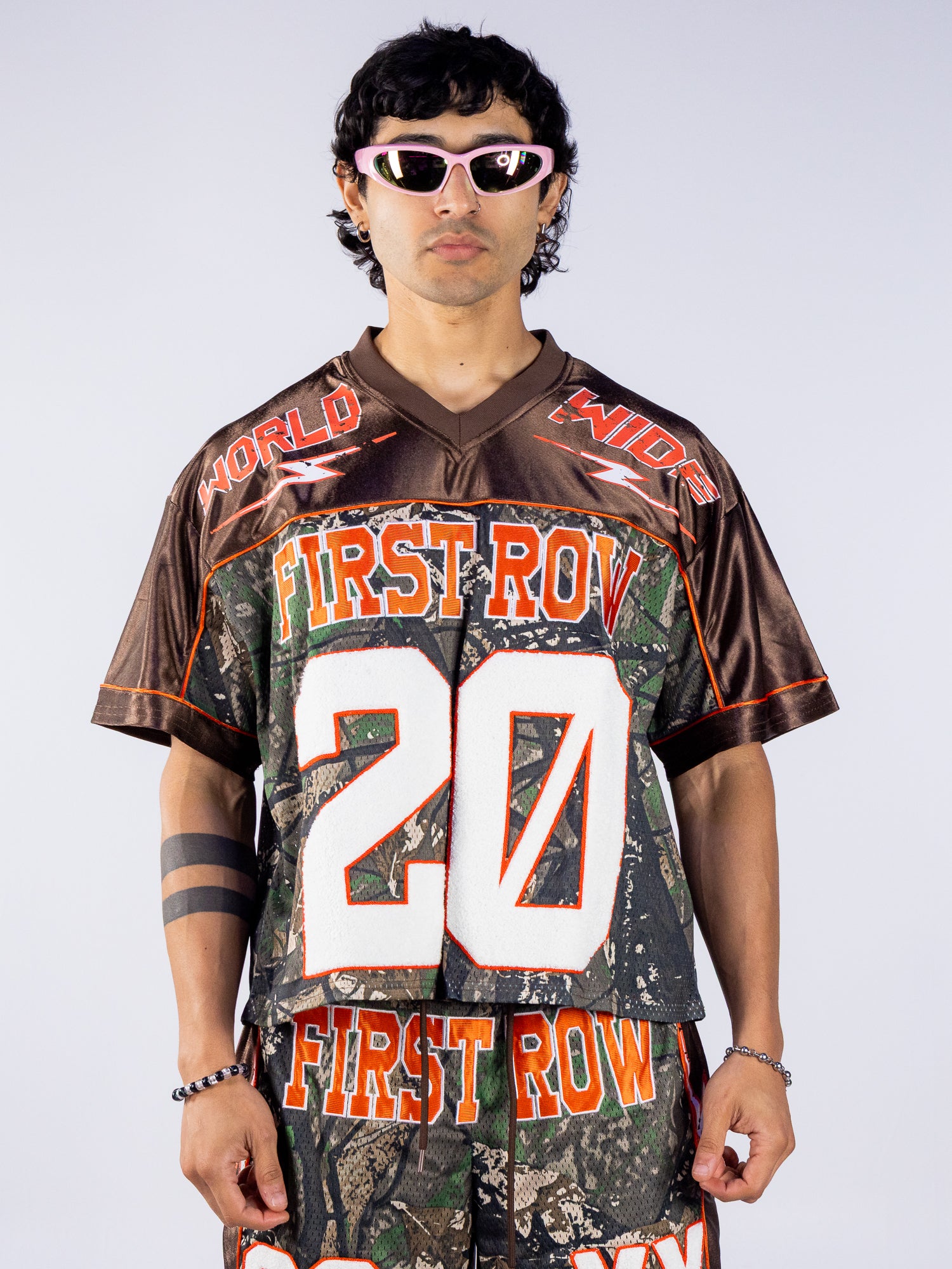 World Wide Legend Men's Brown Camo Football Jersey – Rave Wonderland