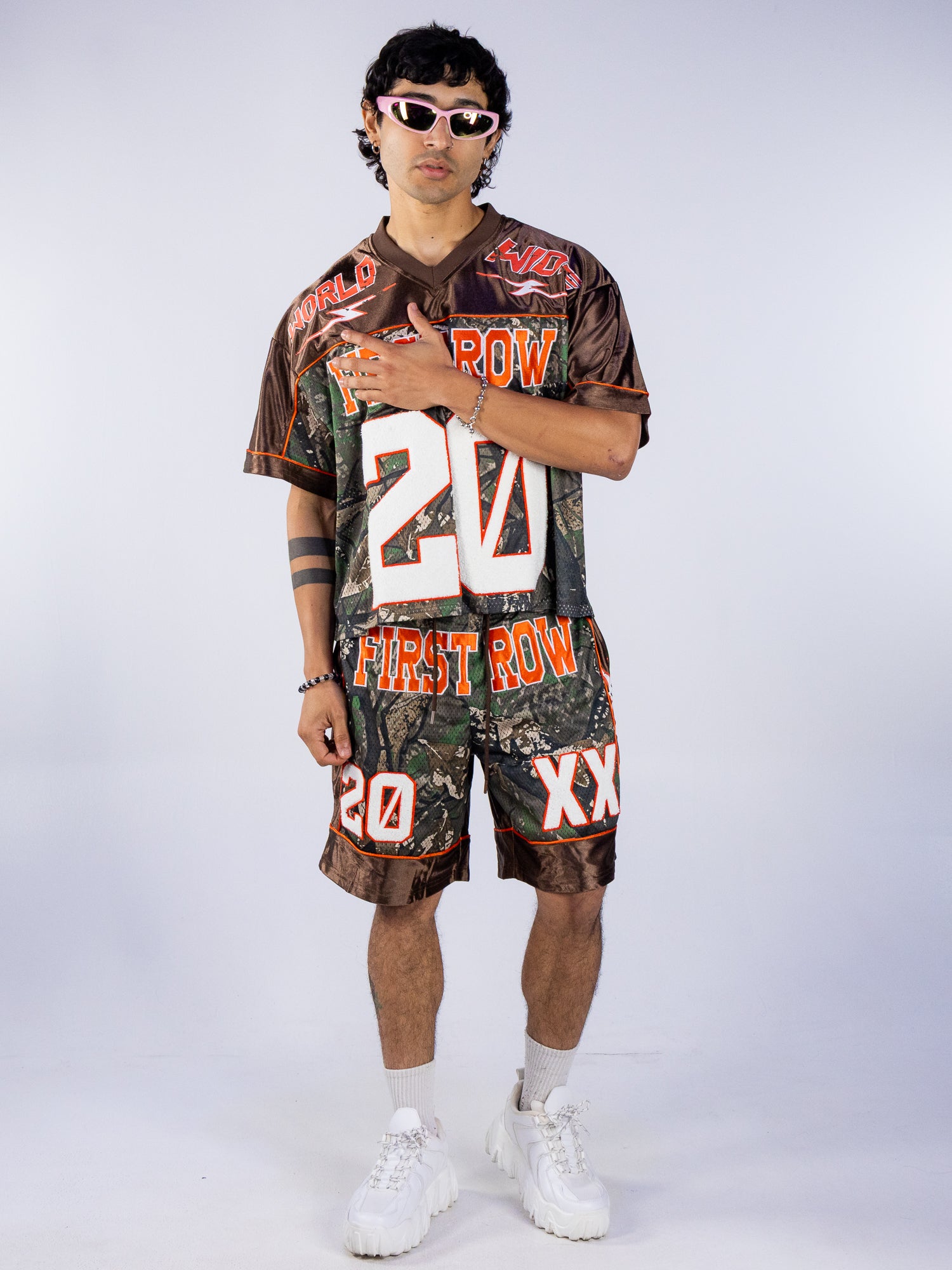 World Wide Legend Men's Brown Camo Football Shorts – Rave Wonderland