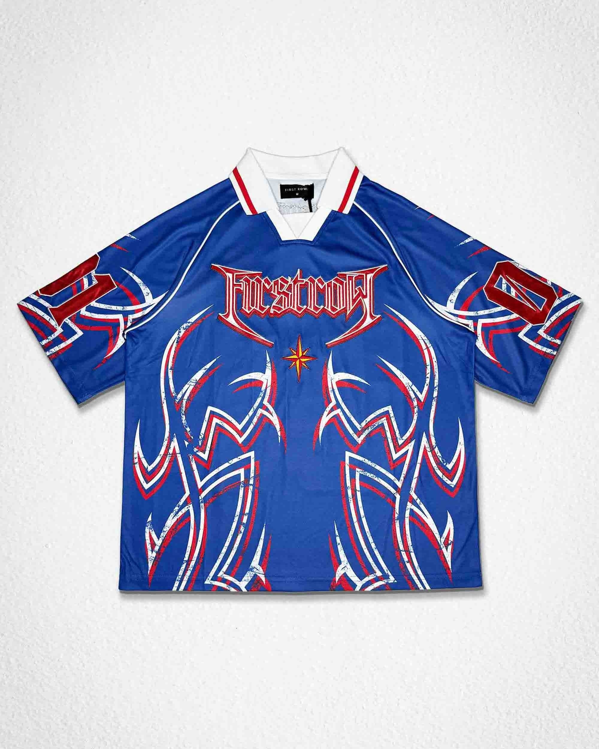 Axis Of Flame Men's Blue Soccer Jersey – Rave Wonderland