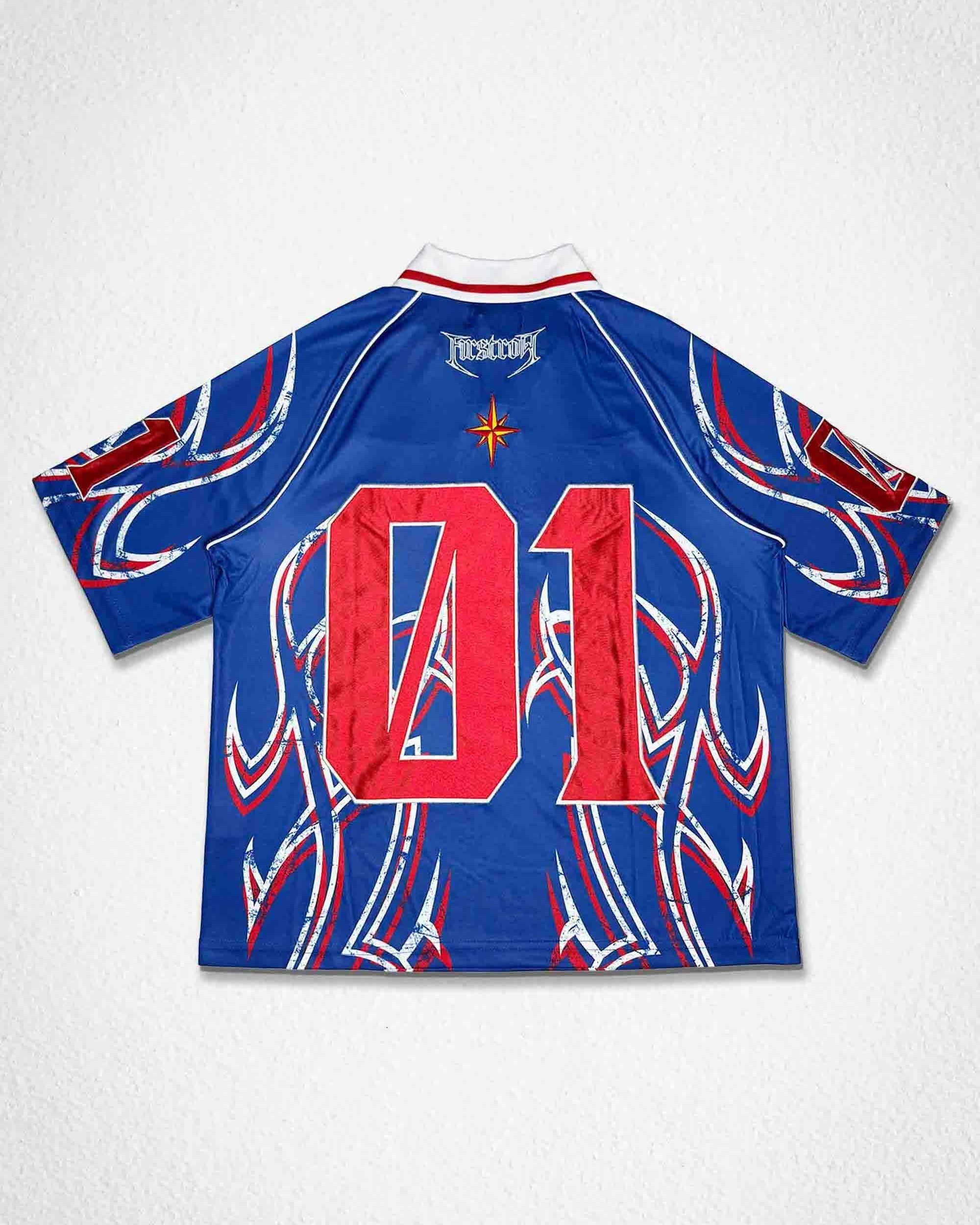 Axis Of Flame Men's Blue Soccer Jersey – Rave Wonderland