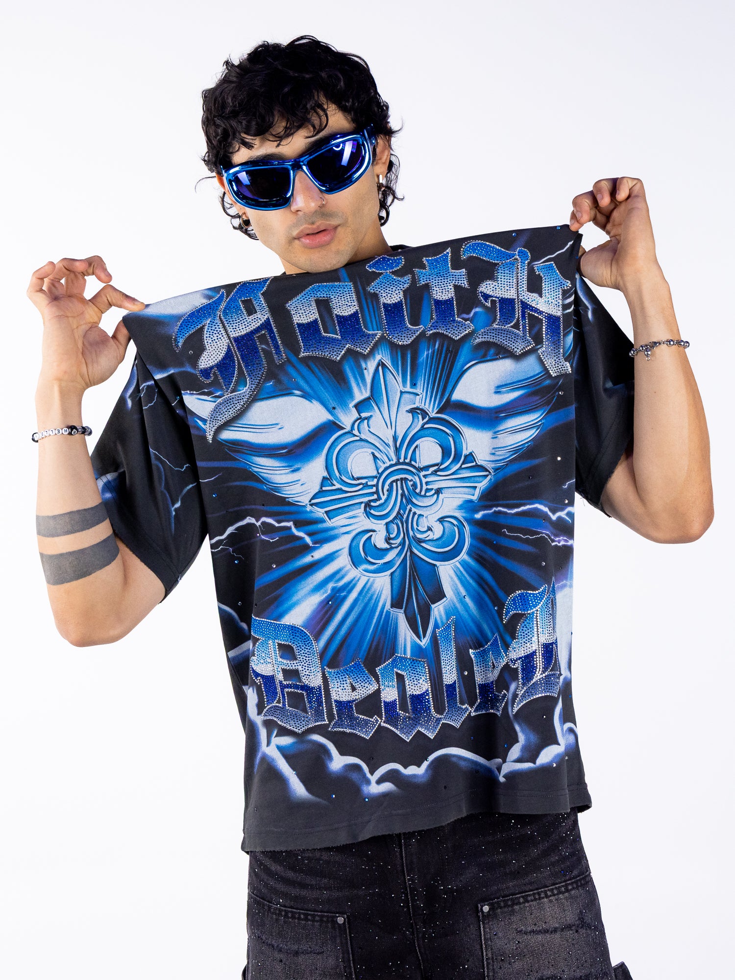 Extreme Crop Reflective Shrug for Stylish Flashy Looks – Rave