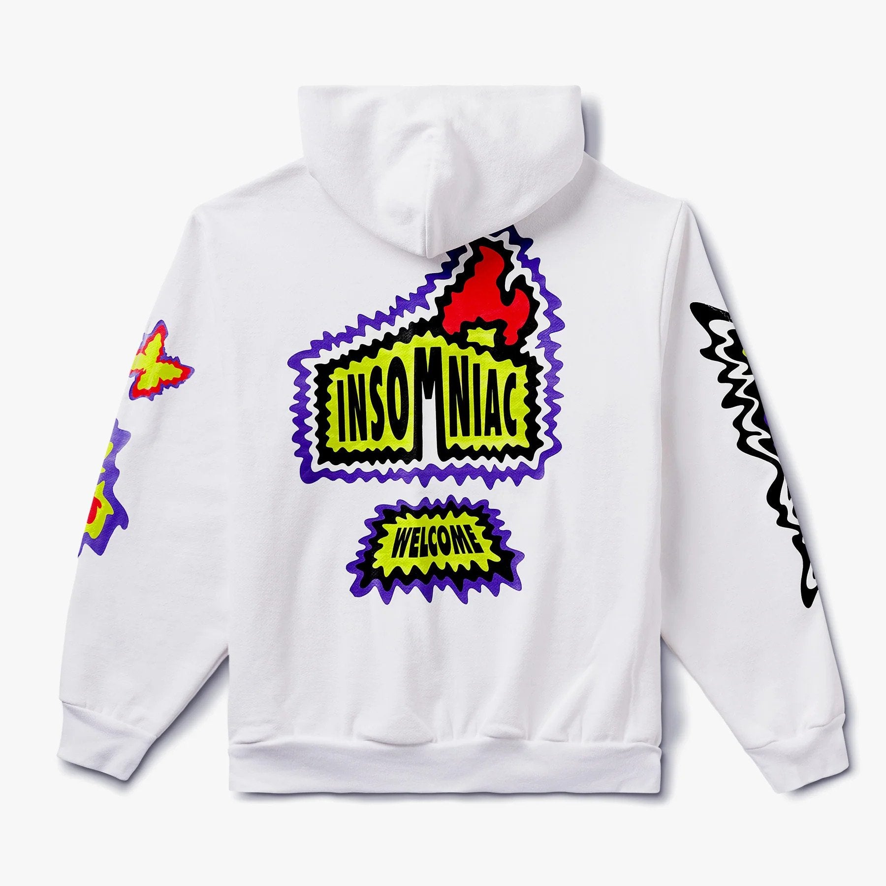 Insomniac Festive White Zip Hoodie Rave Wonderland