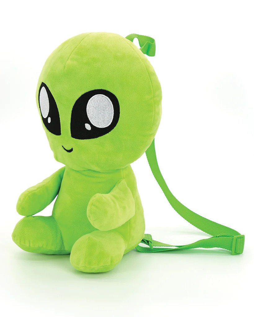 Green top alien backpack