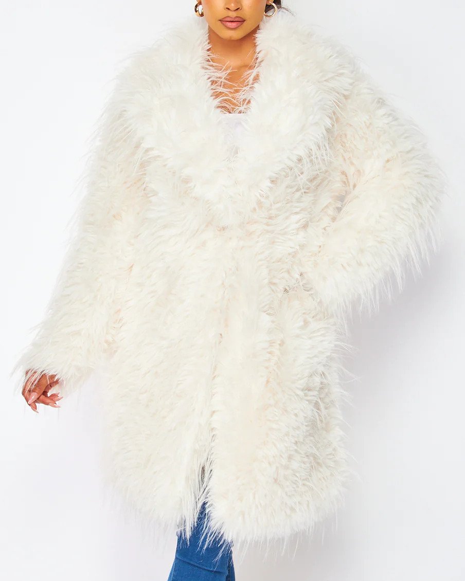 Luna Shaggy Faux Fur Coat