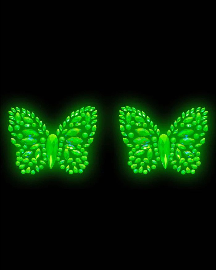 Butterfly Glow In The Dark Jewel Pasties