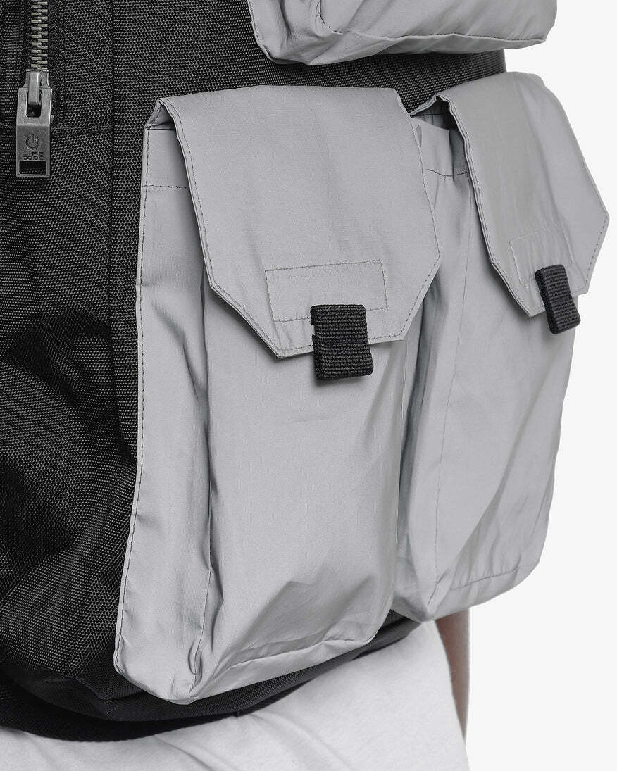 Reflective Backpack Hooded Vest