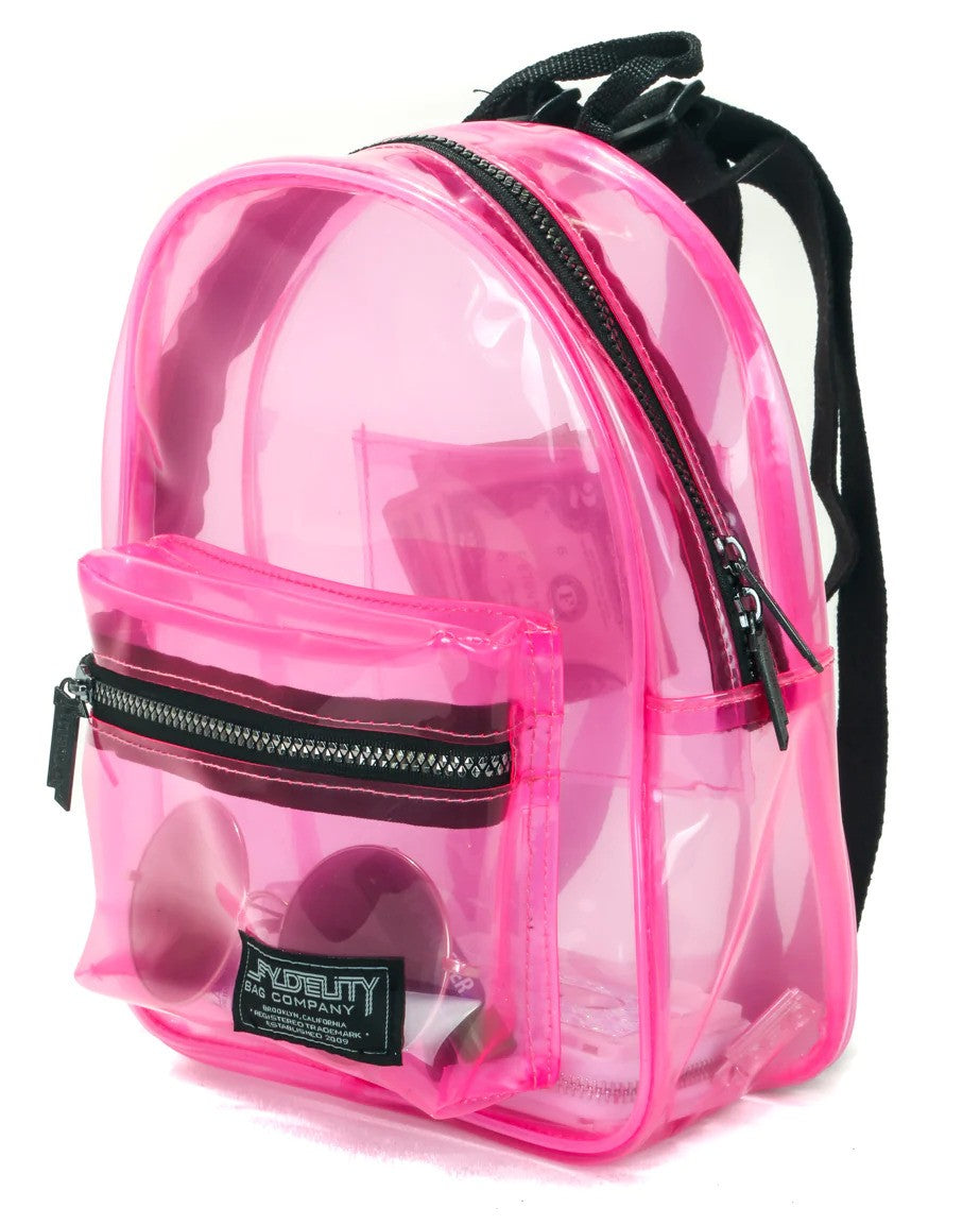 Clear Crystal Pink Mini Backpack