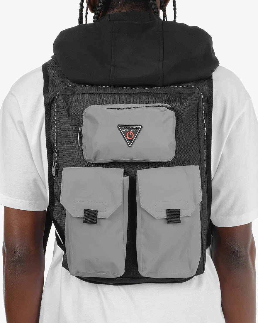 Reflective Backpack Hooded Vest