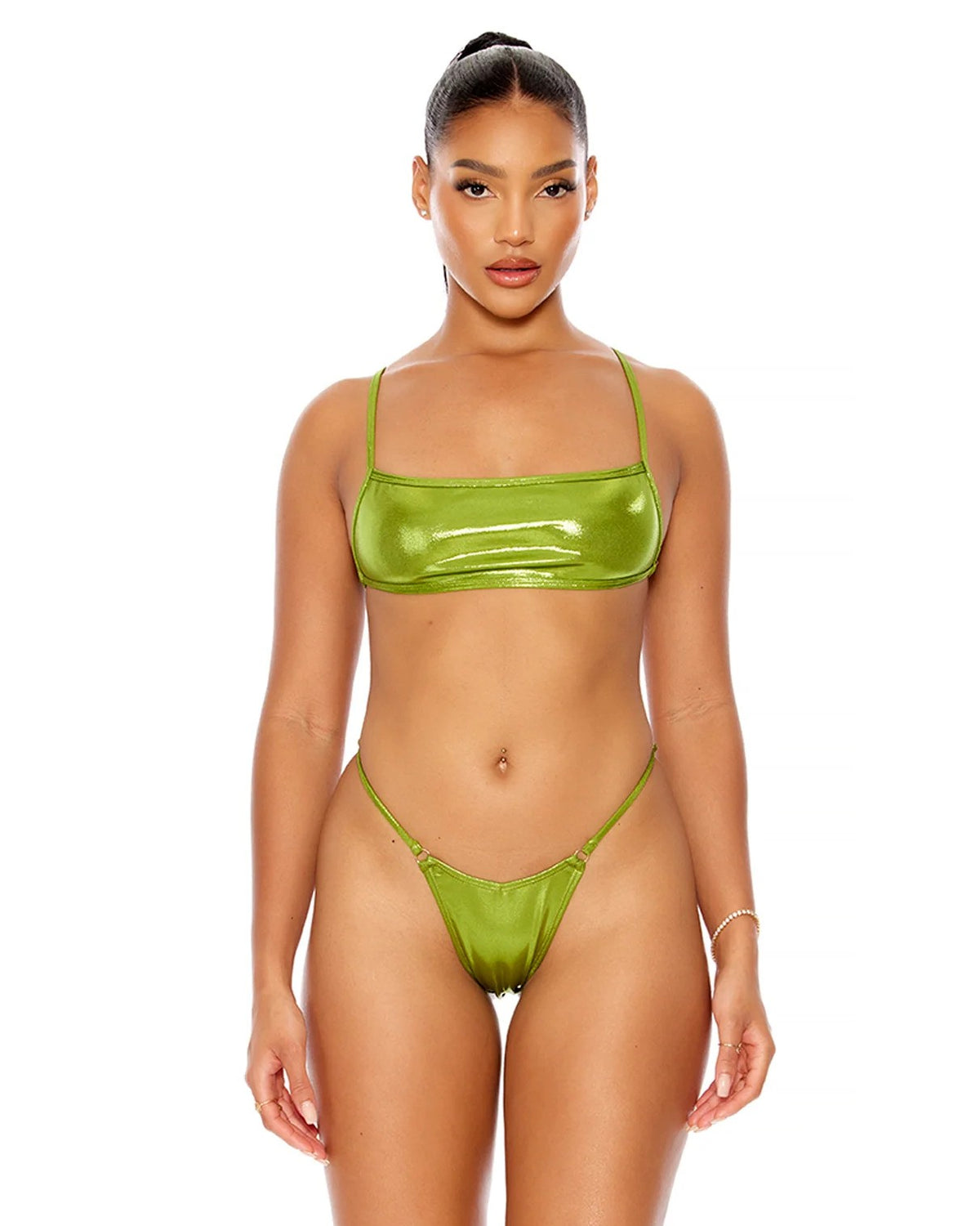 2pc Lime Caught Up Bikini Set