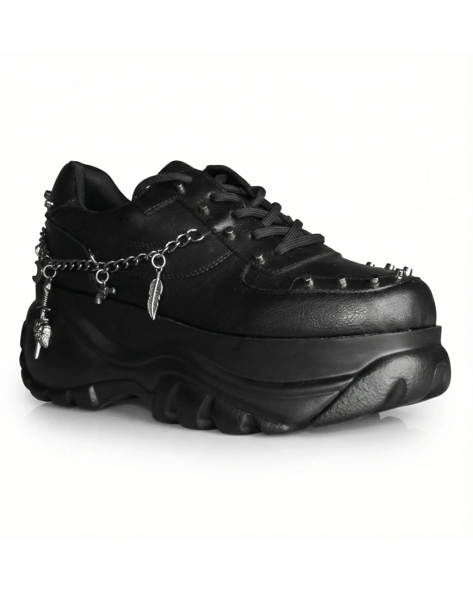 Black Dynamite Women's Chain Platform Sneakers