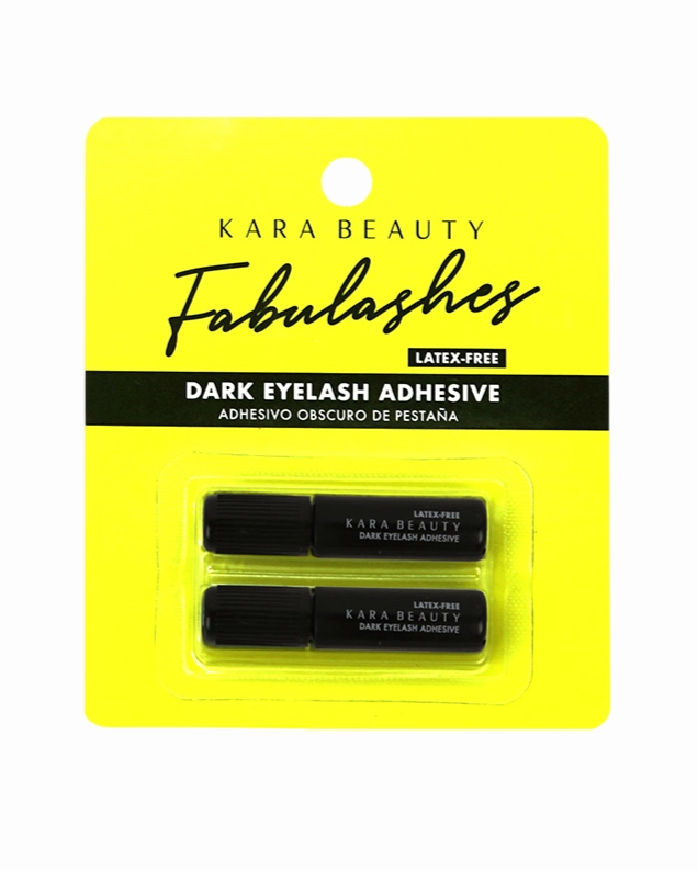 KARABEAUTY Fabulashes dark eyelash adhesive, latex-free, twin applicators in box