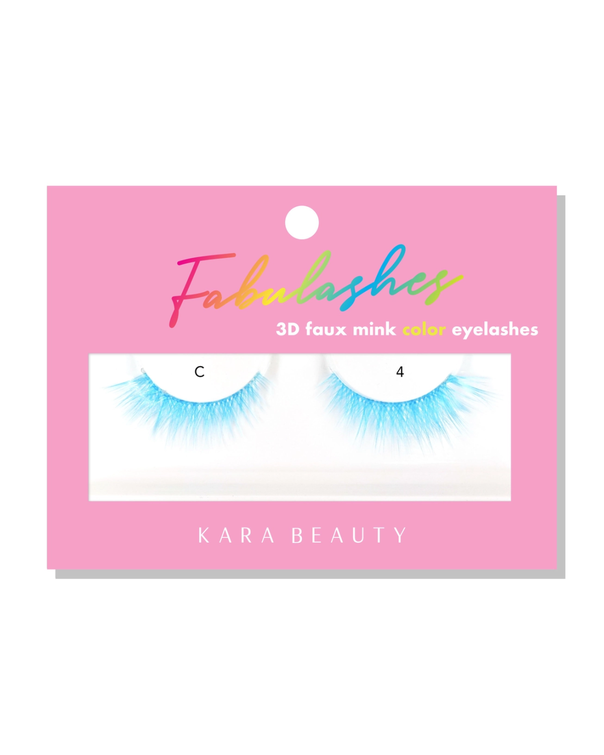 Neon Blue Women's 3D Faux Mink Eyelashes