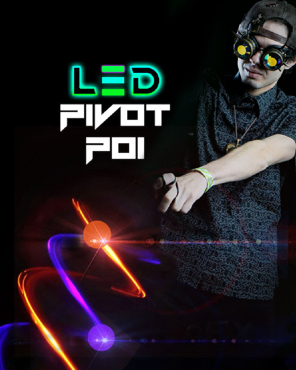 GloFX LED Pivot Poi: 9-Mode