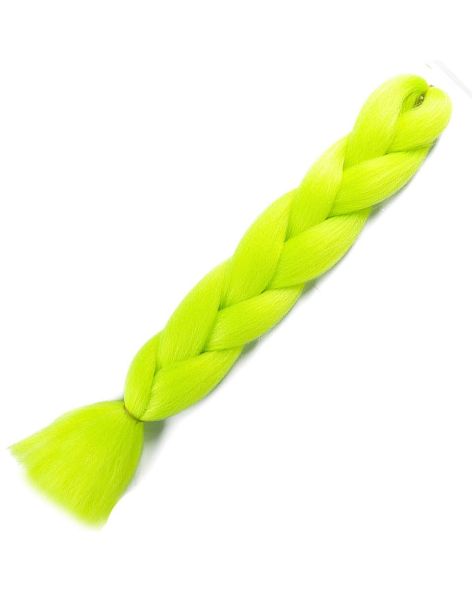 24" Neon Yellow Braiding Hair Extensions