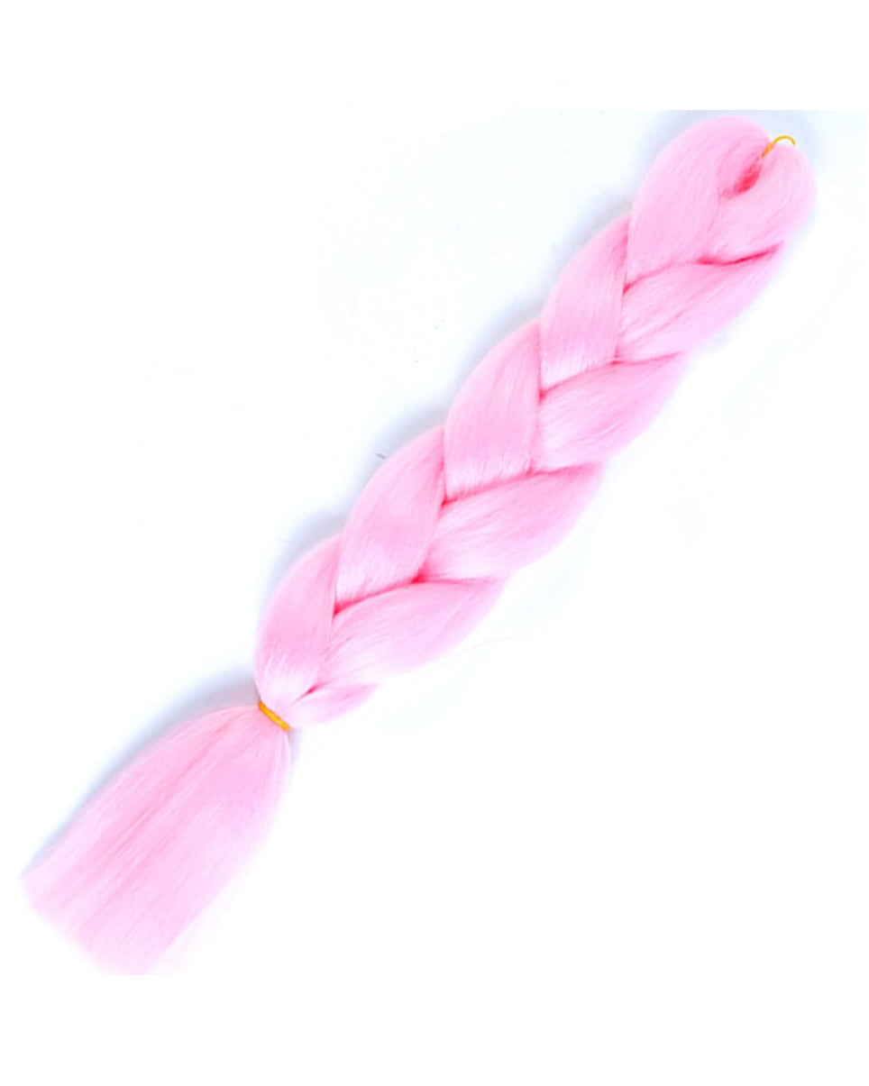 24 Light Pink Braiding Hair Extensions | Rave Wonderland | Outfits Rave | Festival Outfits | Rave Clothes