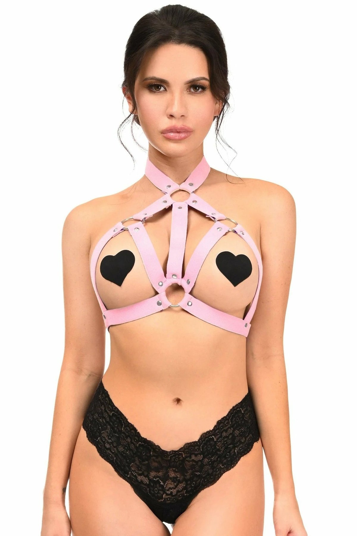 Pretty In Pink Stretchy Harness Top
