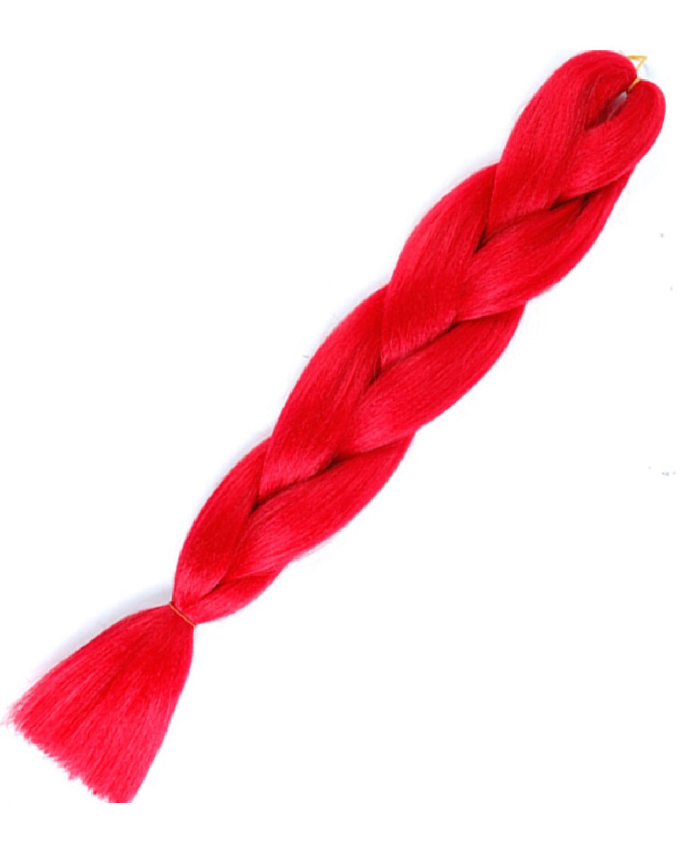 24" Red Braiding Hair Extensions