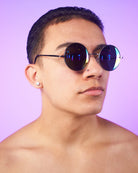 GloFX Imagine Diffraction Glasses Blue Mirror - Rave Wonderland