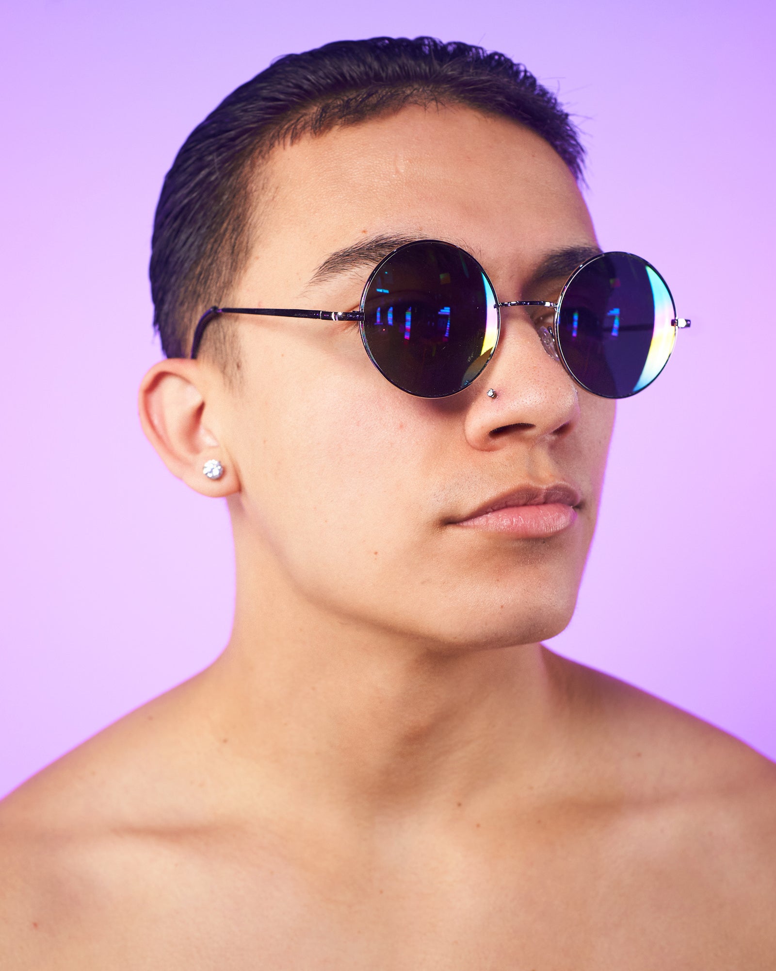 GloFX Imagine Diffraction Glasses Blue Mirror - Rave Wonderland