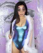 So Xxtra Feather Trim Sheer Robe - Rave Wonderland