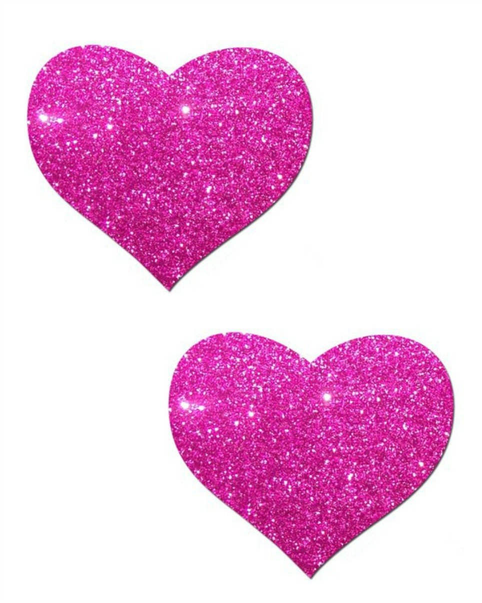 Heart Solid Glitter Nipple Pasties - Rave Wonderland