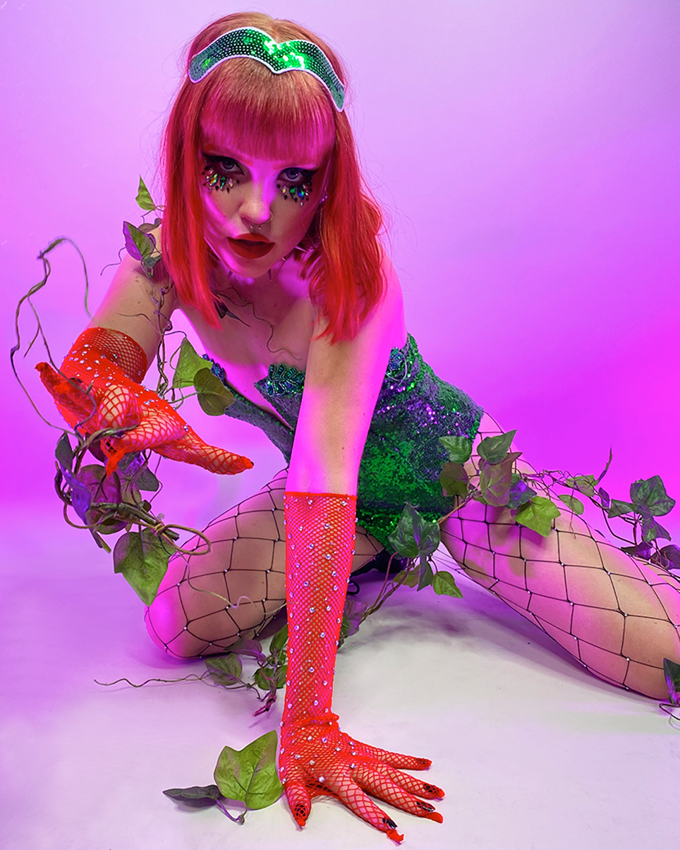 2pc Poison Ivy Sequin Costume