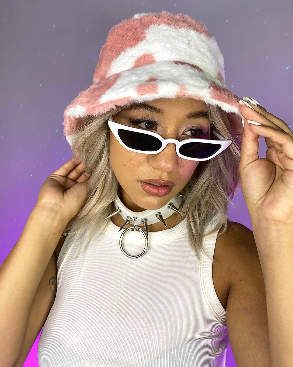Milk and Honey Furry Bucket Hat - Rave Wonderland