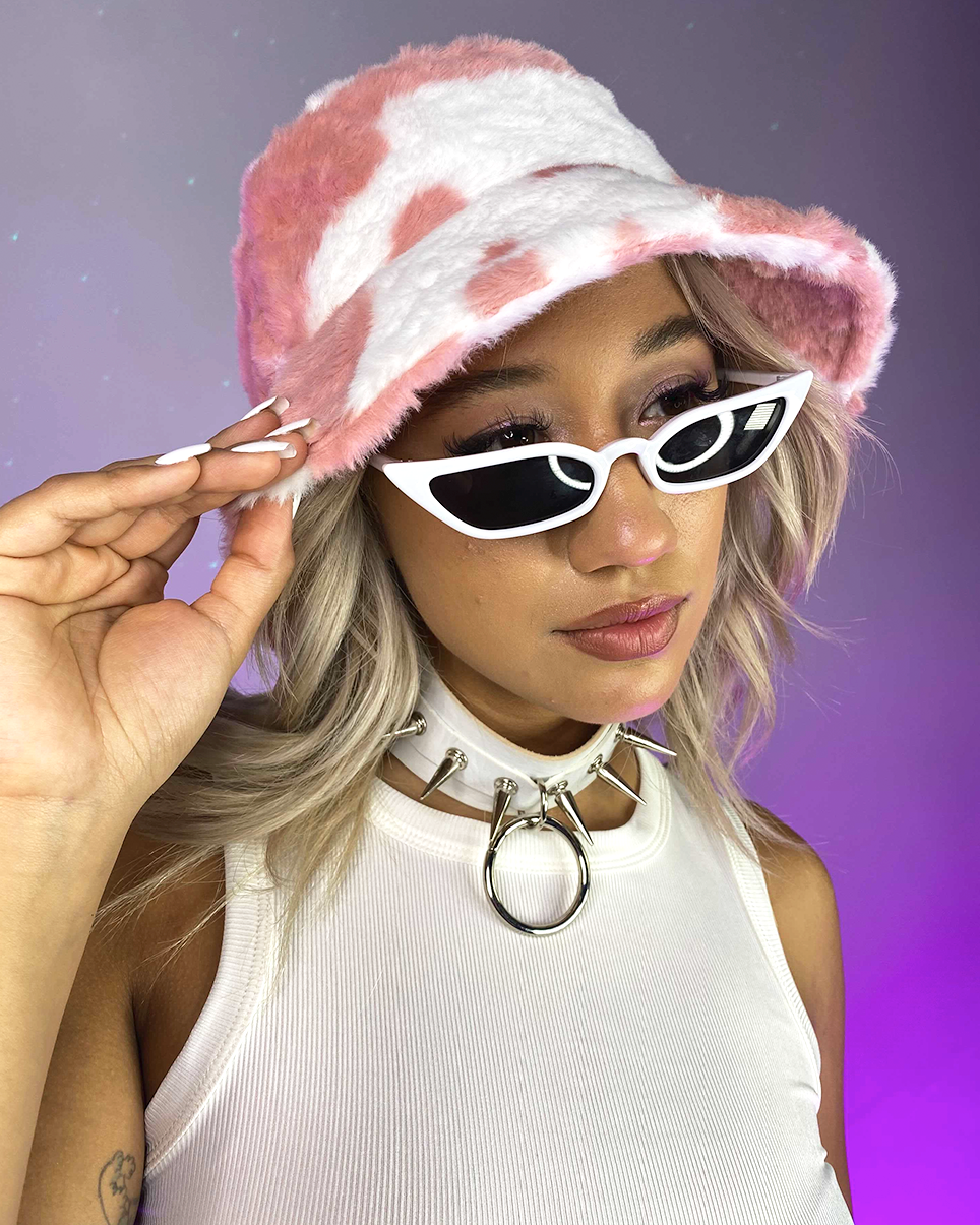 Milk and Honey Furry Bucket Hat - Rave Wonderland
