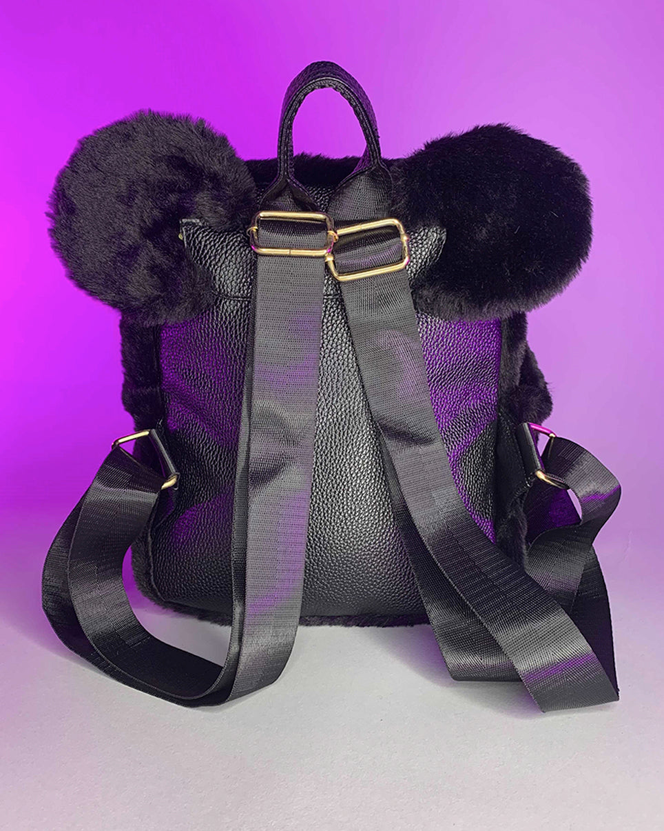 Fuzzy Bear Mini Backpack