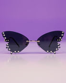 Diamond Butterflies Color Sunglasses - Rave Wonderland