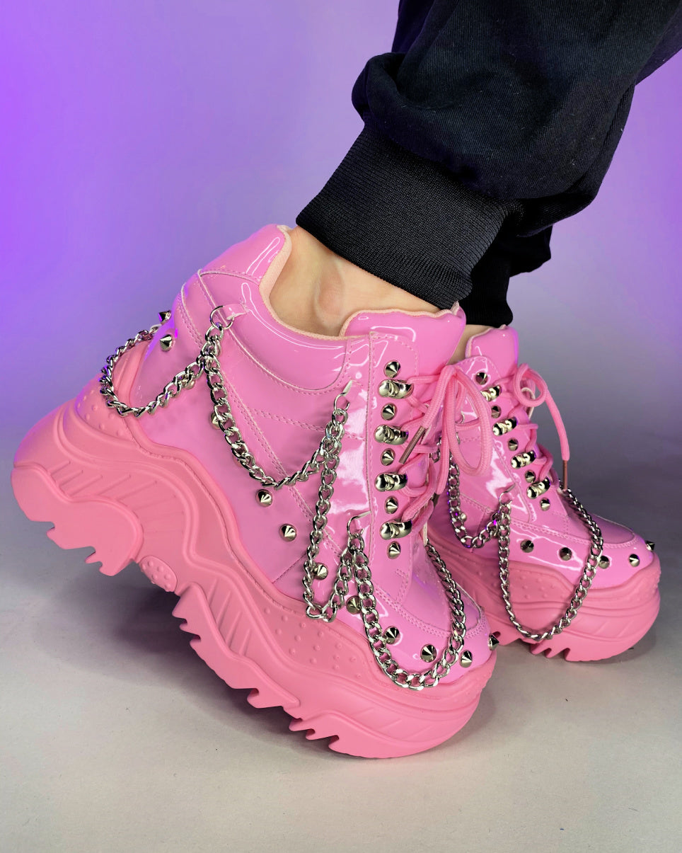 Baby Pink Space Candy Chain Sneakers