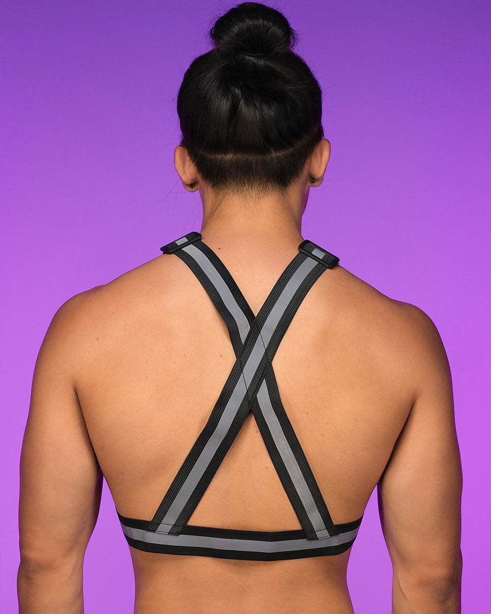 Danger Zone Neon Reflective Buckle Vest - Rave Wonderland