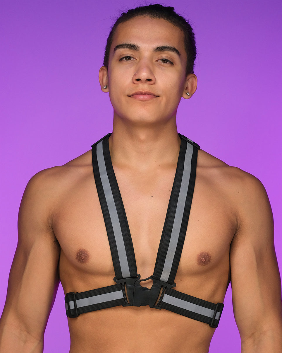 Danger Zone Neon Reflective Buckle Vest - Rave Wonderland
