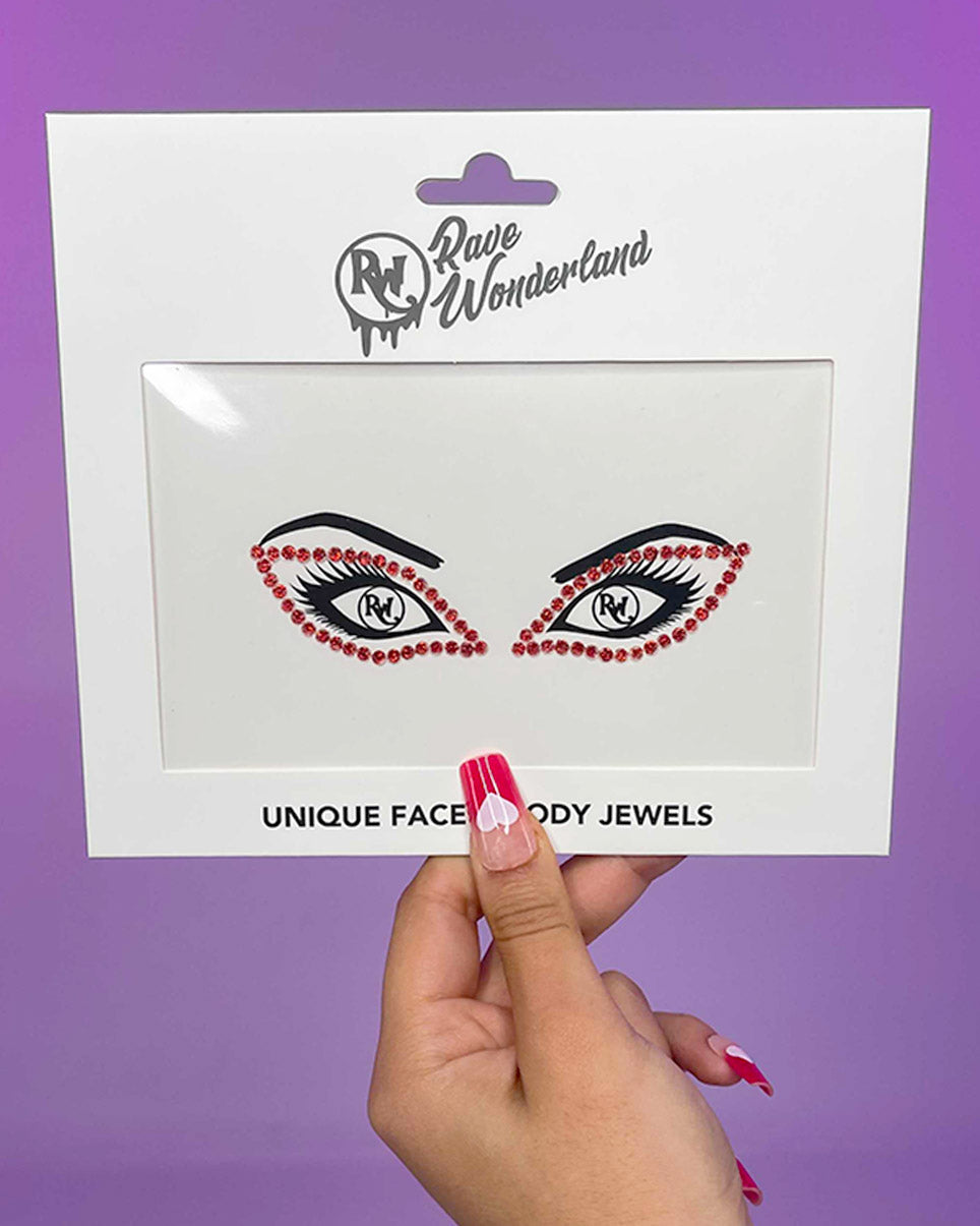 Ruby Crystal Liner Face Jewel