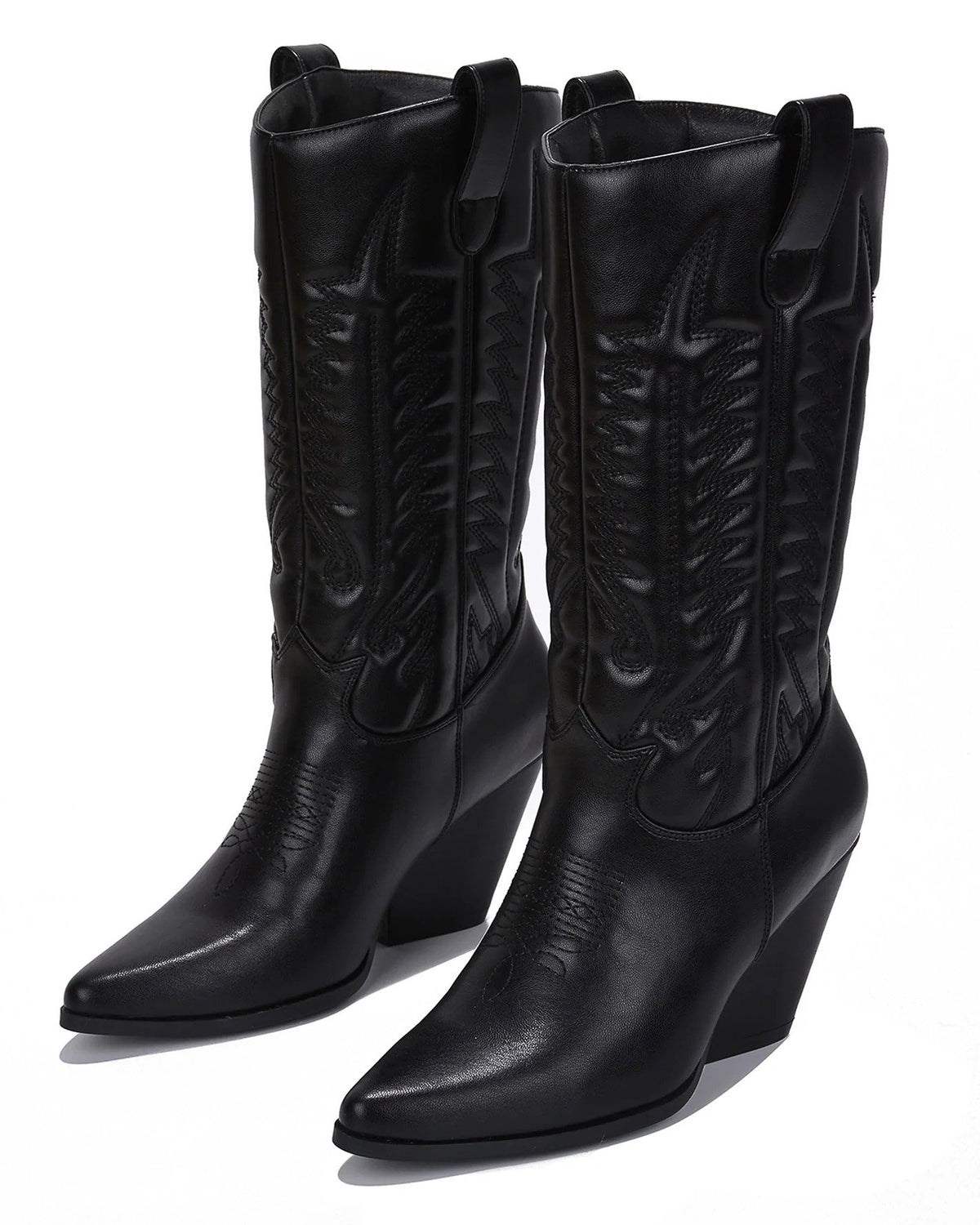 Southern Belle Black Cowboy Boots
