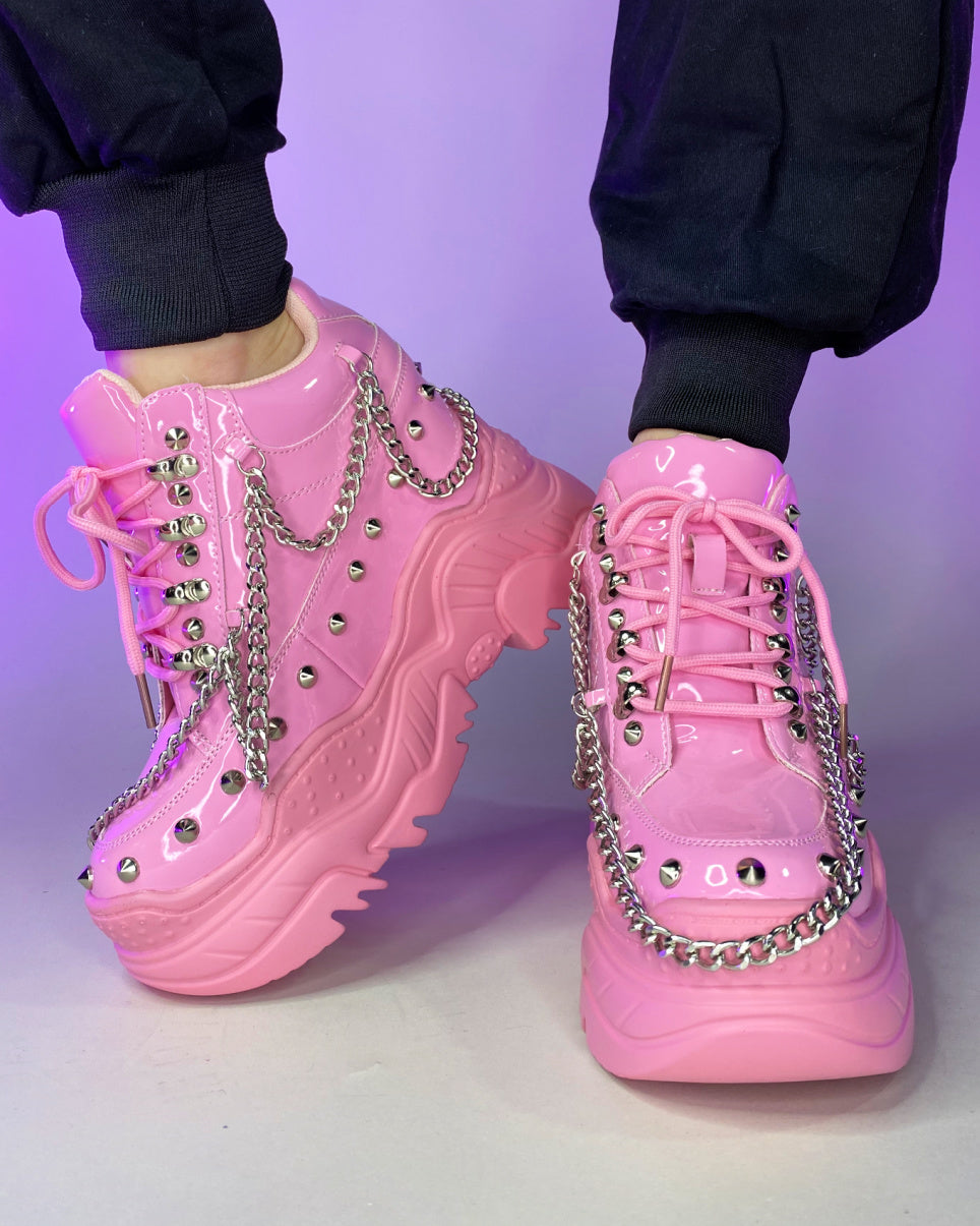 Pink Space Candy Chain Sneakers Rave Wonderland