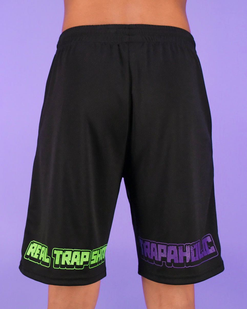 Trap Squad Blacklight Basketball Shorts
