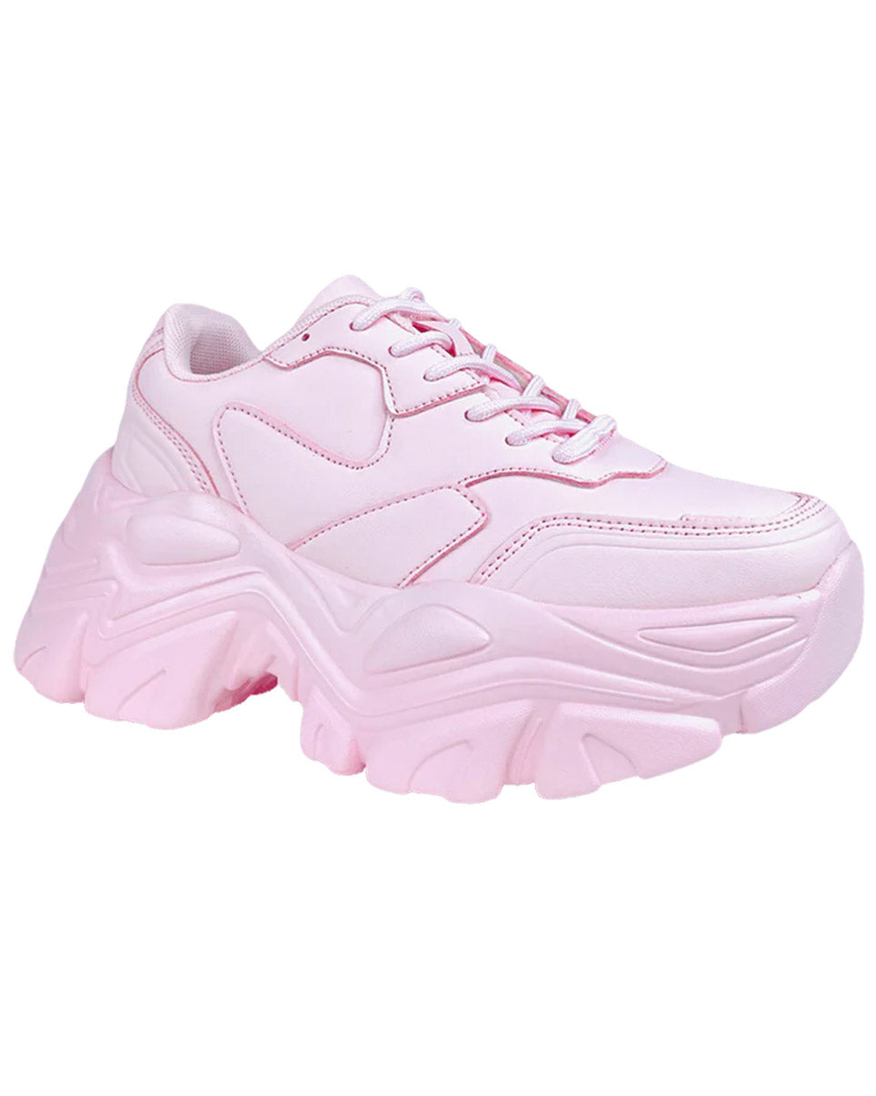 Rosy Pink Flexx Platform Sneakers