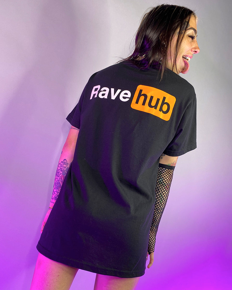 Rave Hub Black T - Rave Wonderland