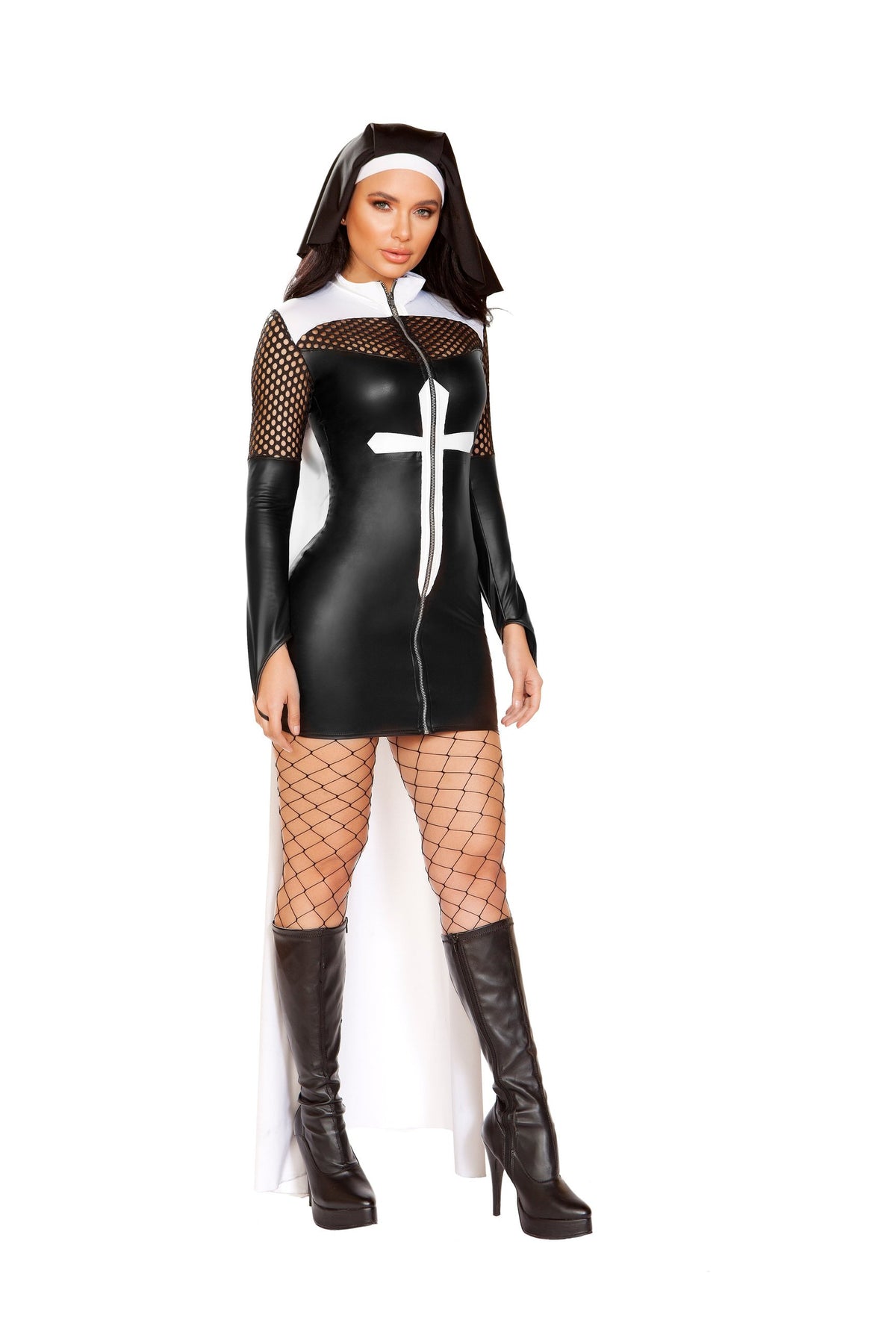 2pc Pray For Me Nun Costume - Rave Wonderland