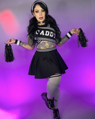 6pc Daddy's Girl Cheerleader Costume - Rave Wonderland