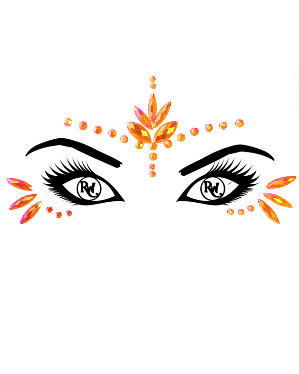 Orange Julius Face Jewel - Rave Wonderland