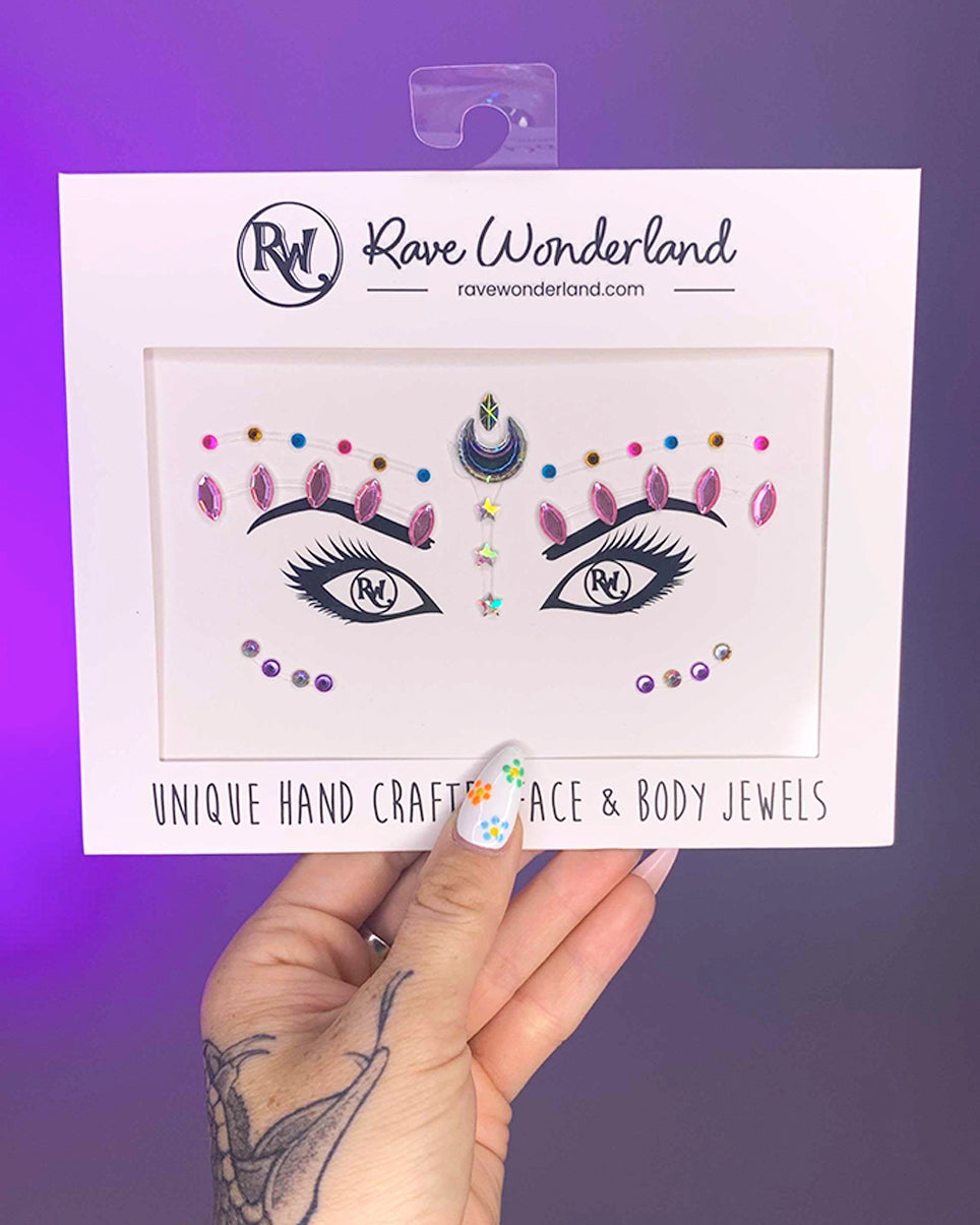 Luna Love Festival Face Jewel - Rave Wonderland