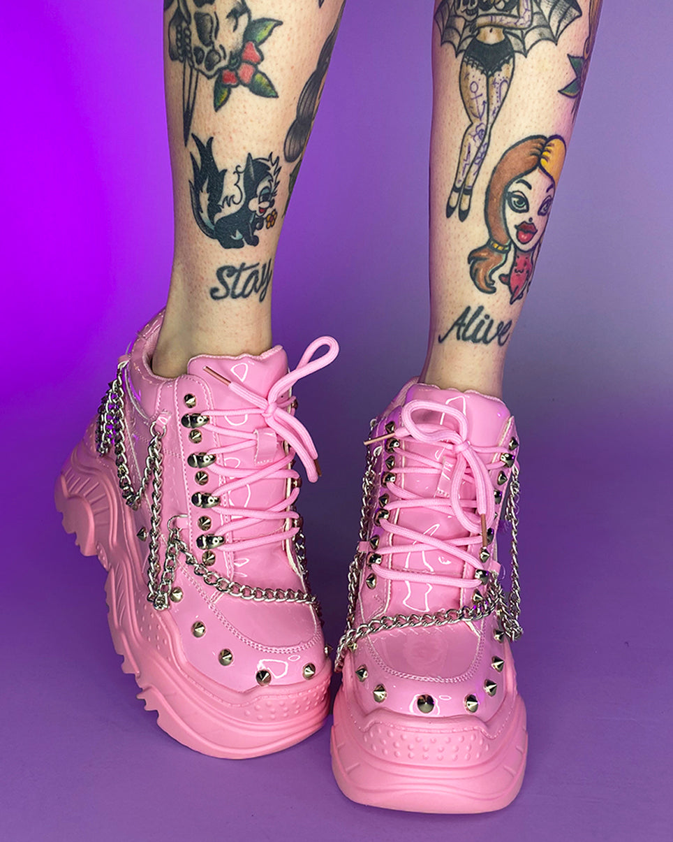 Baby Pink Space Candy Chain Sneakers